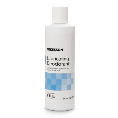 Lubricating Ostomy Appliance Deodorant McKesson Lubricating, 8 oz., Squeeze Bottle, Unscented