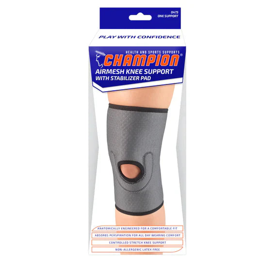 AIRMESH KNEE SUPPORT W/PAD #0475