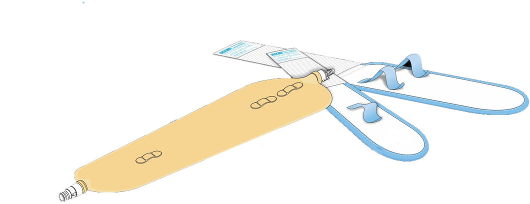 Urocare Urinary Leg Bag Long-Slim Anti-Reflux Valve NonSterile 769 mL Latex #9526