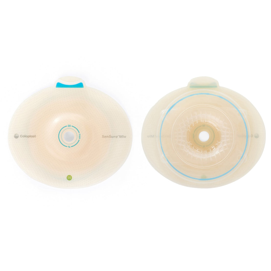 Coloplast Ostomy Barrier 16481 SenSura® Mio Flex Trim to Fit, Extended Wear Elastic Adhesive 50 mm Flange Red Code System 15 to 30 mm Opening