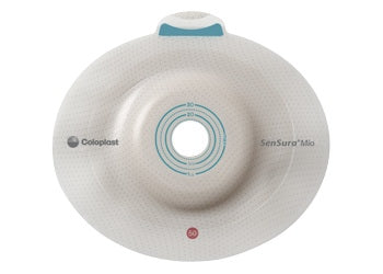 Coloplast Ostomy Barrier 16964 SenSura® Mio Click Extended Wear Elastic Adhesive 60 mm Flange Blue Code System 1-3/8 Inch Opening
