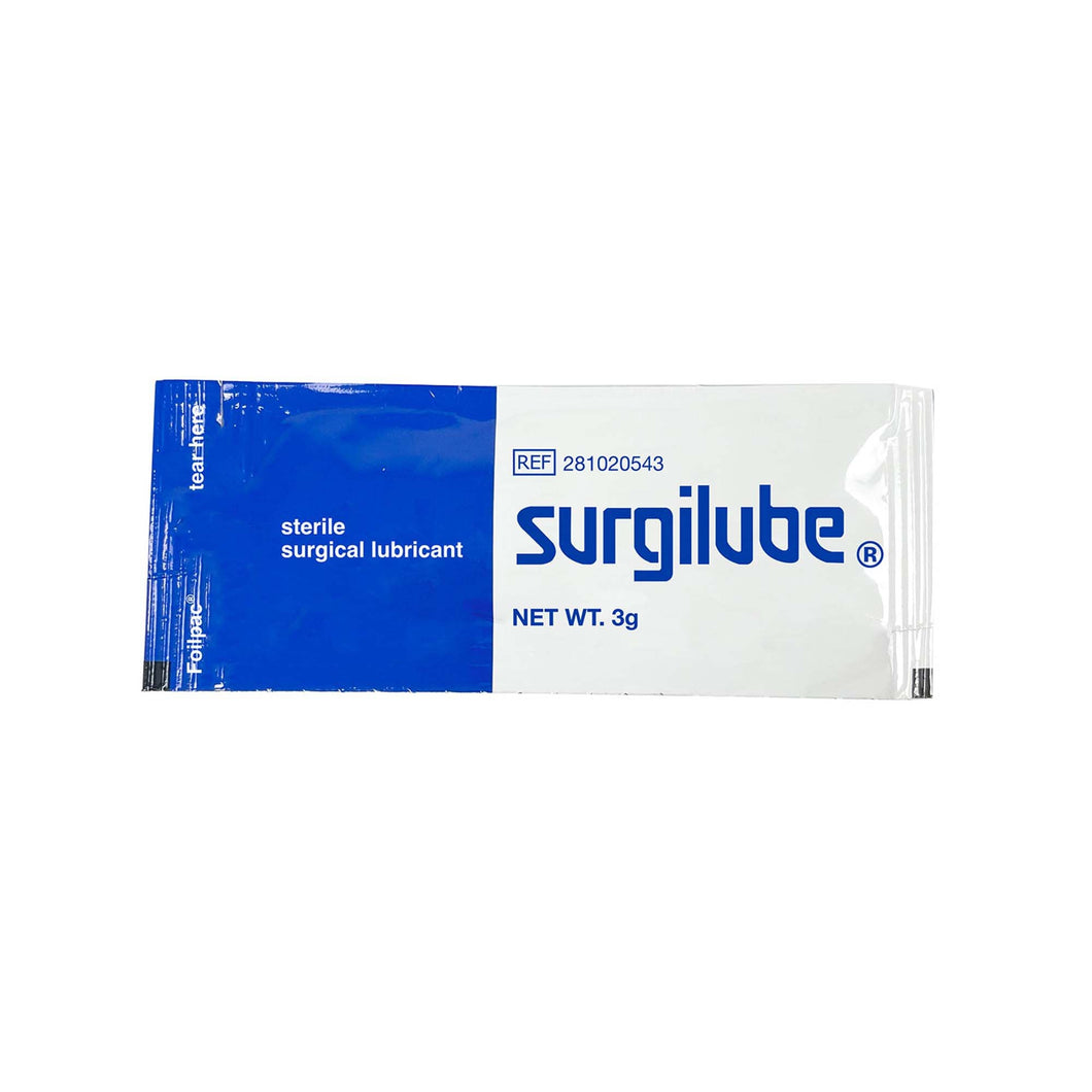Lubricating Jelly - Carbomer free Surgilube® 3 Gram Individual Packet Sterile