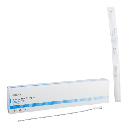 Urethral Catheter McKesson Straight Tip Uncoated PVC 12 Fr. 16 Inch #16-M1612