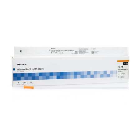 Urethral Catheter McKesson Straight Tip Uncoated PVC 16 Fr. 16 Inch #16-M1616