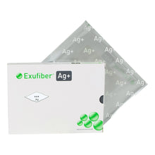 Load image into Gallery viewer, Molnlycke Silver Gelling Fiber Dressing Exufiber® Ag+ 4 X 5 Inch Rectangle Sterile #603422
