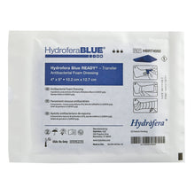Load image into Gallery viewer, BSN Medical Antibacterial Foam Dressing Hydrofera BLUE® READY-Transfer 4 X 5 Inch Without Border Without Film Backing Nonadhesive Rectangle Sterile #HBRT4050

