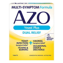 Load image into Gallery viewer, Vaginal Antifungal Azo Yeast® Plus Tablet 60 per Bottle Box #87651060667
