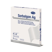 Load image into Gallery viewer, Hartmann Silver Alginate Dressing Sorbalgon® Ag 6 X 6 Inch Square Sterile #999610
