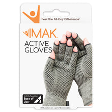 Load image into Gallery viewer, Brownmed Compression Glove IMAK® Compression Active Open Finger Large Wrist Length Hand Specific Pair #A20187
