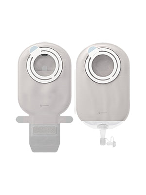 Coloplast Ostomy Pouch SenSura® 18721 Mio Kids Flex Two-Piece System 6-1/8 Inch Length, Mini Star Shaped, Pre-Cut 27 mm Stoma Drainable