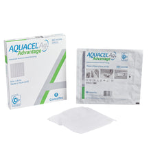 Load image into Gallery viewer, ConvaTec Silver Hydrofiber Dressing Aquacel® Ag Advantage 6 X 6 Inch Square Sterile #422298
