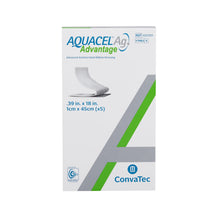 Load image into Gallery viewer, ConvaTec Silver Hydrofiber Dressing Aquacel® Ag Advantage 0.39 X 18 Inch Ribbon Sterile #422301
