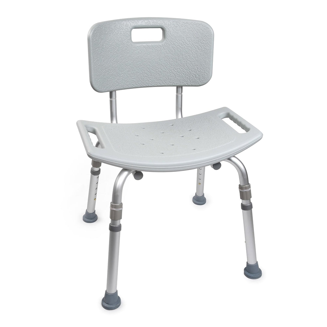 McKesson Bath Bench, Without Arms, Removable Backrest, 19-1/4 Inch Seat Width, 300 lbs. Weight Capacity #146-12202KD-1