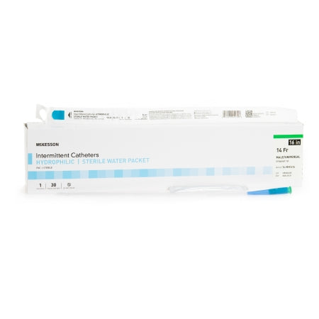 Urethral Catheter McKesson Straight Tip Hydrophilic Coated PVC 14 Fr. 16 Inch #16-MH1614