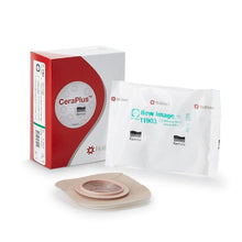 Load image into Gallery viewer, Hollister Ostomy Barrier New Image™ CeraPlus™ Precut 11903, Extended Wear Adhesive Tape Borders 44 mm Flange Green Code System 7/8 Inch Opening
