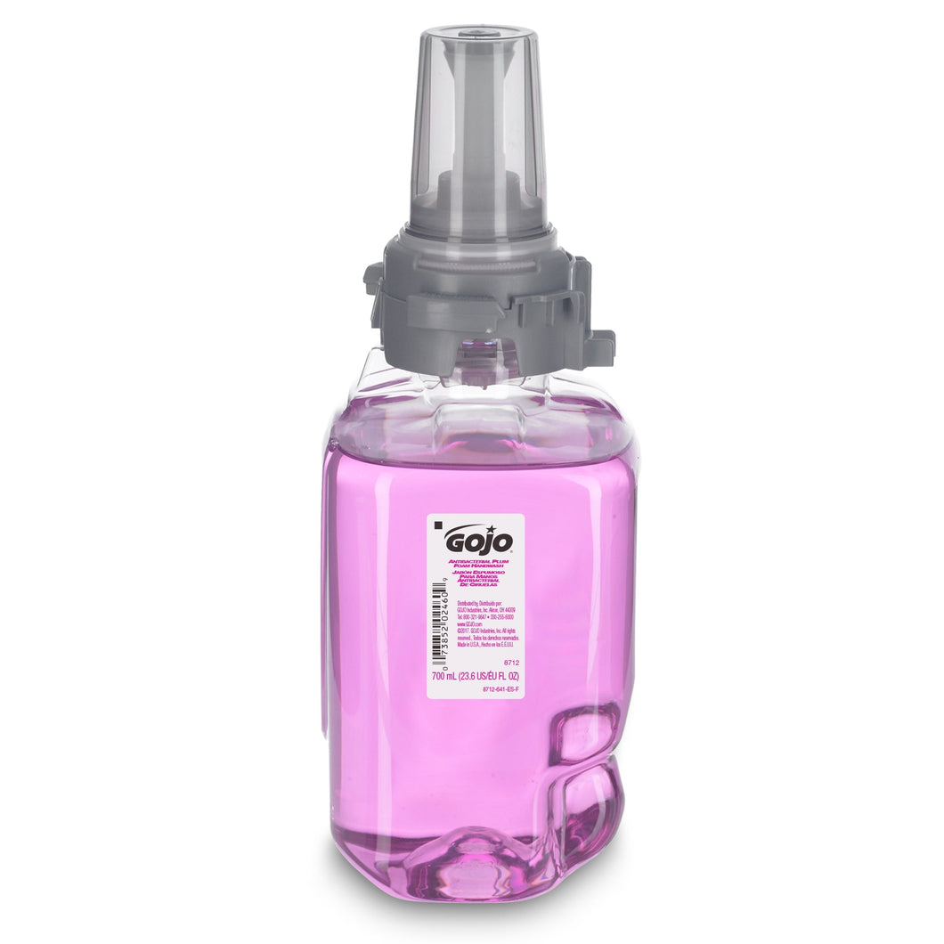 Antibacterial Soap GOJO® Foaming 700 mL Dispenser Refill Bottle Plum Scent