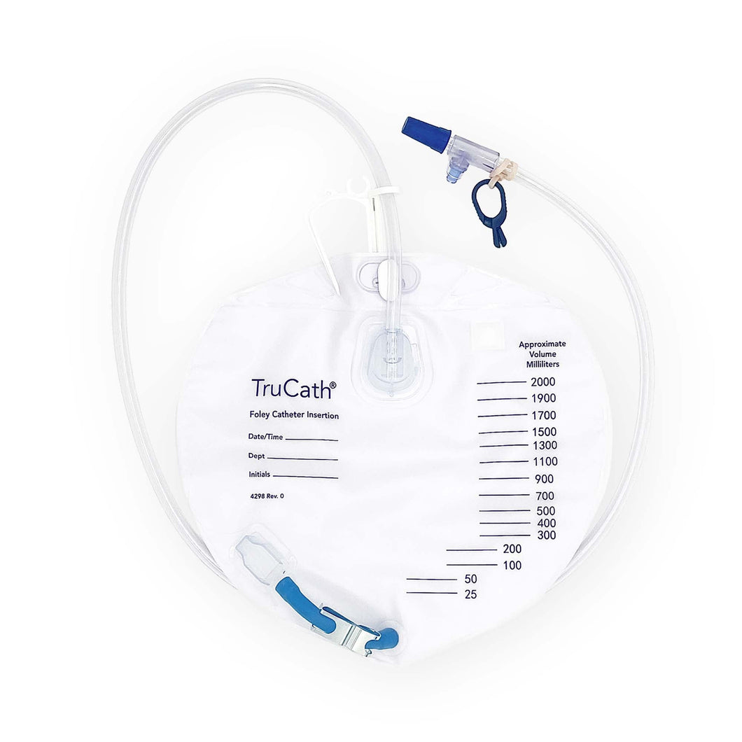 HR Healthcare Urinary Drain Bag TruCath® Anti-Reflux Valve Sterile 2,000 mL #HRNB2000
