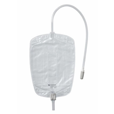 Urinary Leg Bag Conveen® Security+ Anti-Reflux Valve Sterile 600 mL Polyethylene / Flocked