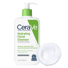 Load image into Gallery viewer, Facial Cleanser CeraVe® Hydrating Lotion 12 oz. Pump Bottle Unscented
