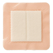 Load image into Gallery viewer, Medline Foam Dressing Optifoam® Gentle EX 4 X 4 Inch With Border Waterproof Backing Silicone Face and Border Square Sterile #MSCEX44EP
