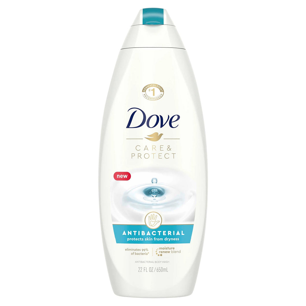 Antibacterial Body Wash Dove® Care and Protect Liquid 22 oz. Bottle Scented