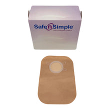 Load image into Gallery viewer, Safe N Simple Ostomy Pouch SNS7400134 Two-Piece System 8 Inch Length Without Barrier Closed End
