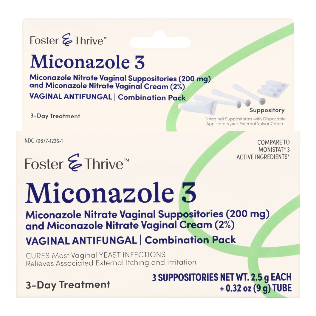 Vaginal Antifungal Kit Foster & Thrive™ 2% Strength / 200 mg Cream / Suppository #70677122601