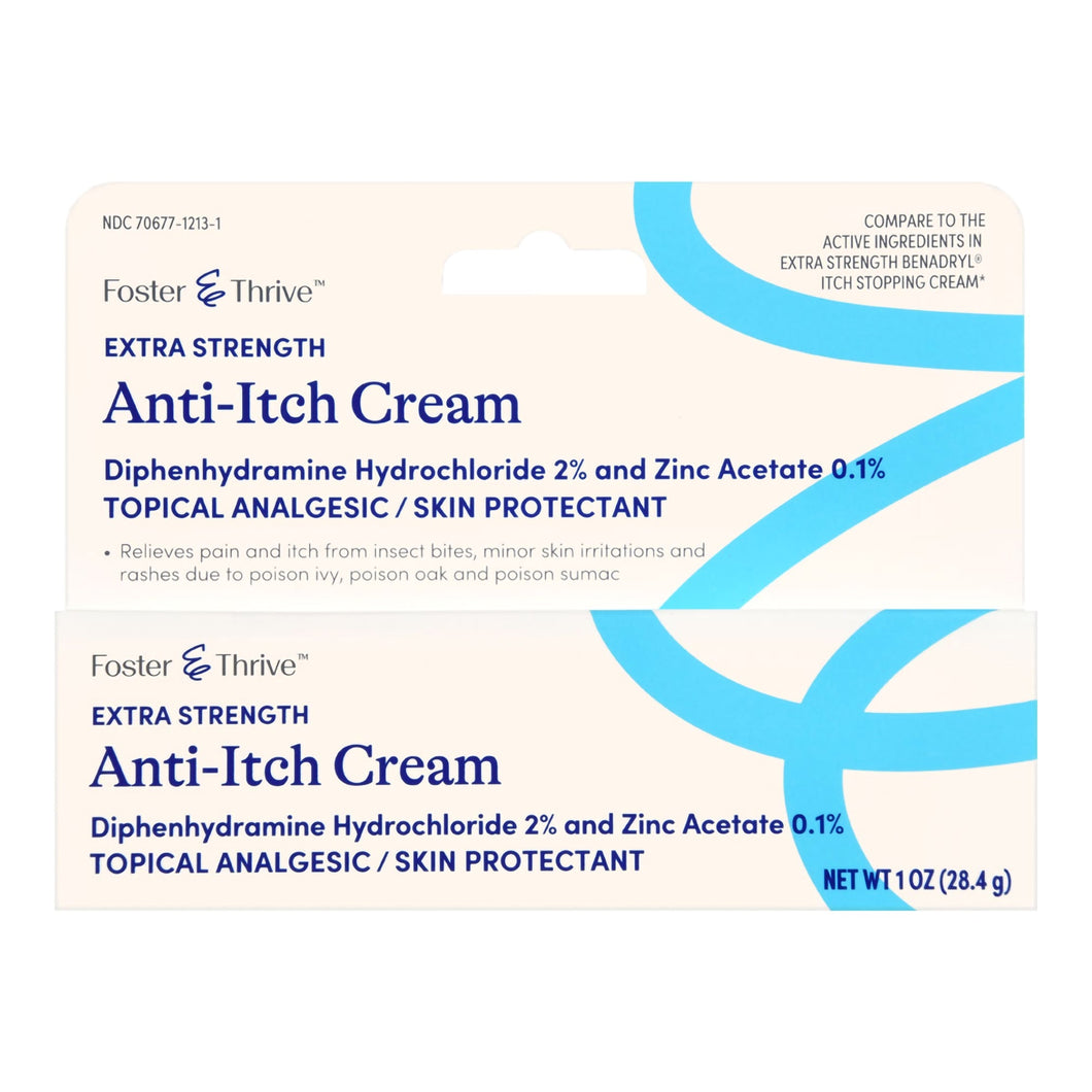 Itch Relief Foster & Thrive™ 2% - 0.1% Strength Cream 1 oz. Tube #70677121301