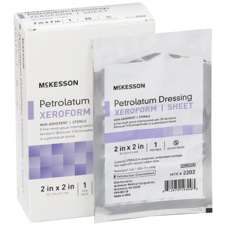 Xeroform Petrolatum Impregnated Dressing Square 2 X 2 Inch Sterile