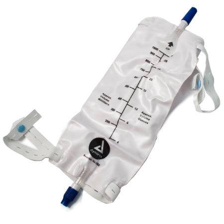 Urinary Leg Bag Dynarex Anti-Reflux Valve Sterile 1000 mL Vinyl