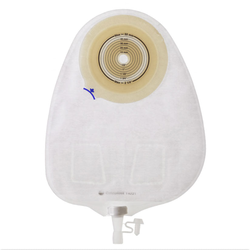 Coloplast Urostomy Pouch Assura® 14717 New Generation One-Piece System 10-3/4 Inch Length, Maxi Convex, Trim to Fit 3/4 to 1-3/4 Inch Stoma Drainable