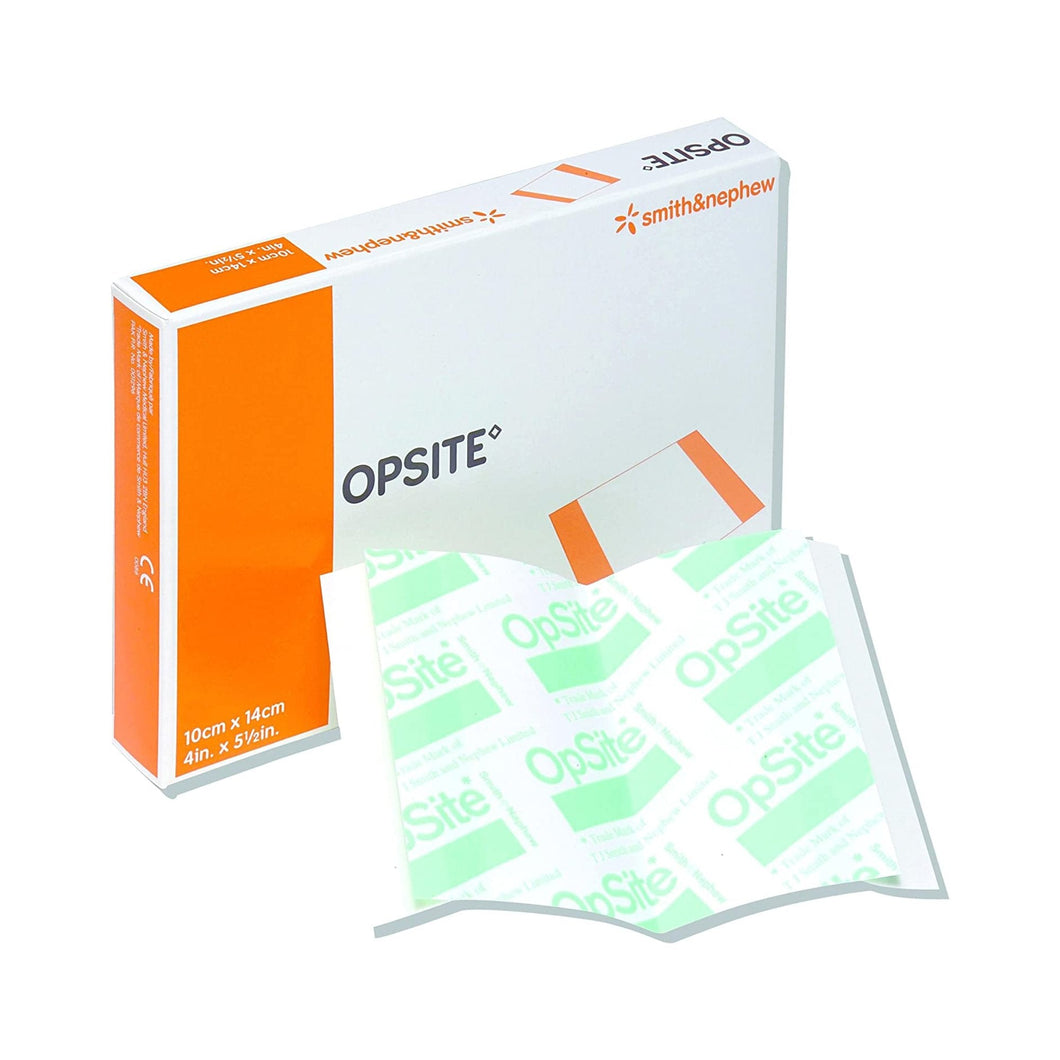 Transparent Film Dressing OpSite 4 X 5-1/2 Inch 2 Tab Delivery Rectangle Sterile #4975