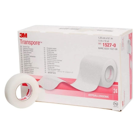 Medical Tape 3M™ Transpore™ Transparent 1/2 Inch X 10 Yard Plastic NonSterile