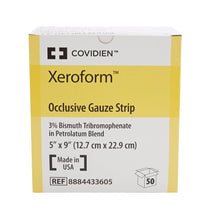 Load image into Gallery viewer, Xeroform Petrolatum Impregnated Dressing Xeroform™ Occlusive Strip 5 X 9 Inch Sterile #8884433605
