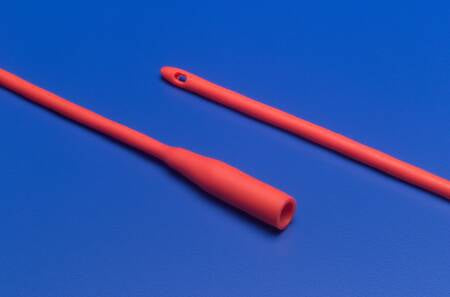 Cardinal Urethral Catheter Dover™ Robinson Tip Red Rubber 12 Fr. 16 Inch #8887660127