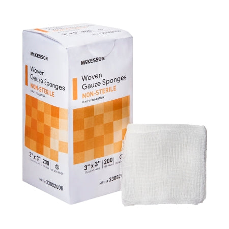 Gauze Sponge 3 X 3 Inch 8-Ply NonSterile 200 per Pack