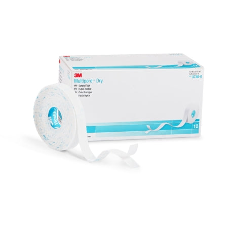 Water Resistant Dressing Retention Tape with Liner 3M™ Multipore™ Dry White 1/2 Inch X 5-1/2 Yard Pique NonSterile