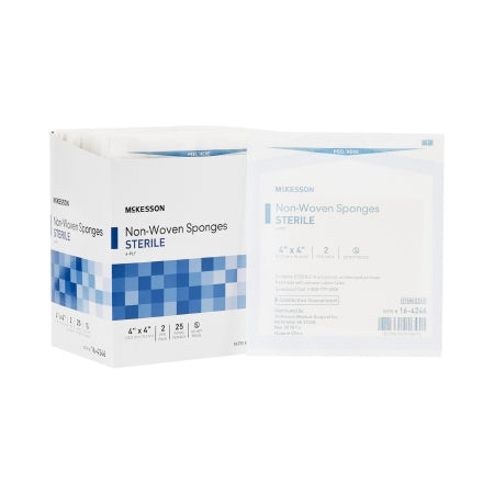 Nonwoven Sponge 4 X 4 Inch 6-Ply Sterile 2 per Pack