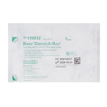 Load image into Gallery viewer, Bard Urinary Leg Bag Bard® Dispoz-a-Bag® Anti-Reflux Valve Sterile 950 mL Vinyl #150832
