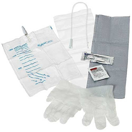 Intermittent Catheter Tray Easy Cath™ Coude Tip 10 Fr.