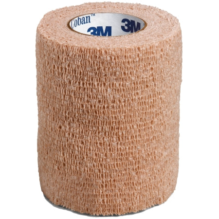 Cohesive Bandage 3M™ Coban™ 3 Inch X 5 Yard Self-Adherent Closure Tan NonSterile Standard Compression