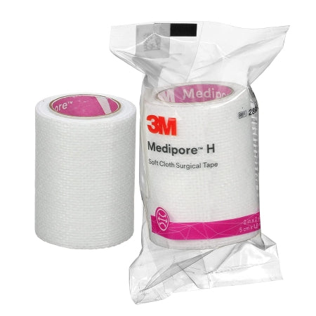 Perforated Medical Tape 3M™ Medipore™ H White 2 Inch X 2 Yard Soft Cloth NonSterile