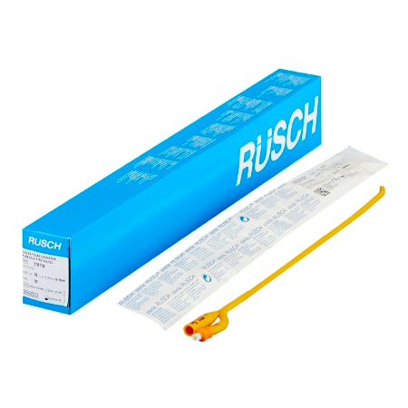 Foley Catheter Rusch PureGold® 2-Way Coude Tip 5 cc Balloon 16 Fr. PTFE (Teflon) Coated Latex