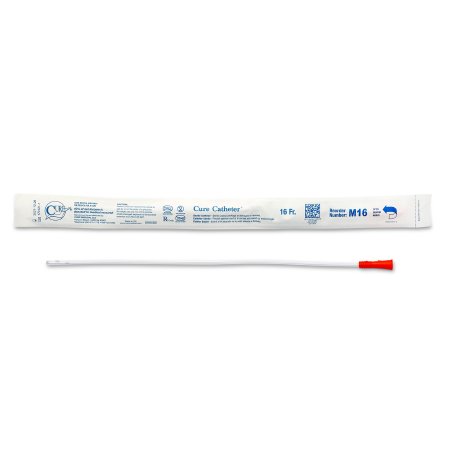 Urethral Catheter Cure Catheter® Straight Tip Uncoated PVC 16 Fr. 16 Inch