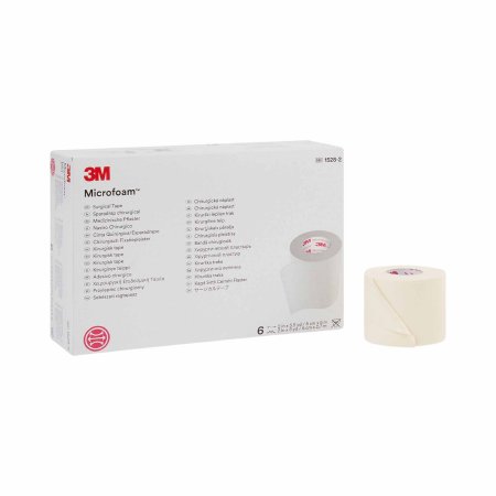 Medical Tape 3M™ Microfoam™ White 2 Inch X 5-1/2 Yard Elastic / Foam NonSterile