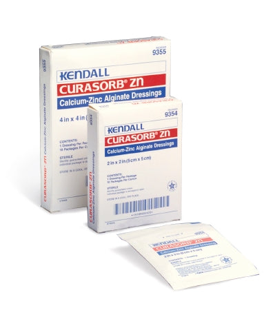 Alginate Dressing Kendall™ 4 X 4 Inch Square Calcium Alginate / Zinc Sterile