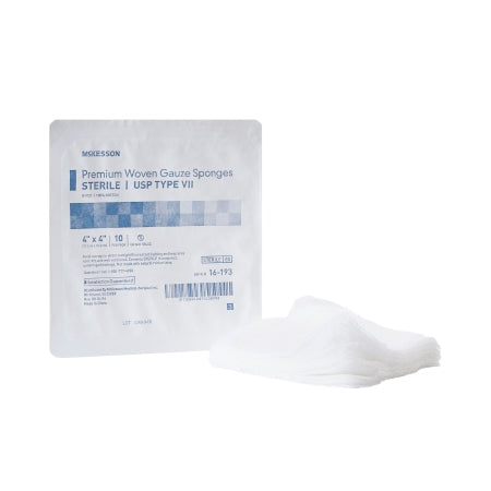 Gauze Sponge 4 X 4 Inch 8-Ply Sterile 10 per Tray