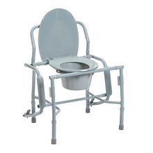 Load image into Gallery viewer, Drive Medical Deluxe Steel Drop Arm Commode, 300 lbs. Weight Capacity #11125KD-1
