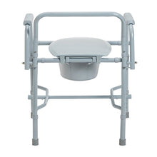 Load image into Gallery viewer, Drive Medical Deluxe Steel Drop Arm Commode, 300 lbs. Weight Capacity #11125KD-1
