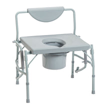 Load image into Gallery viewer, Drive Medical Deluxe Bariatric Drop-Arm Commode #11135-1

